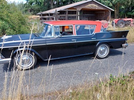 Tom's 1958 AMC Rambler Super. We rebuilt his clutch. He restored EVERYTHING else himself!